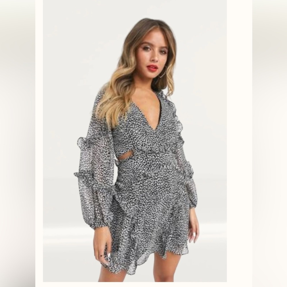 Bardot Mini Leopard Dress 🐾